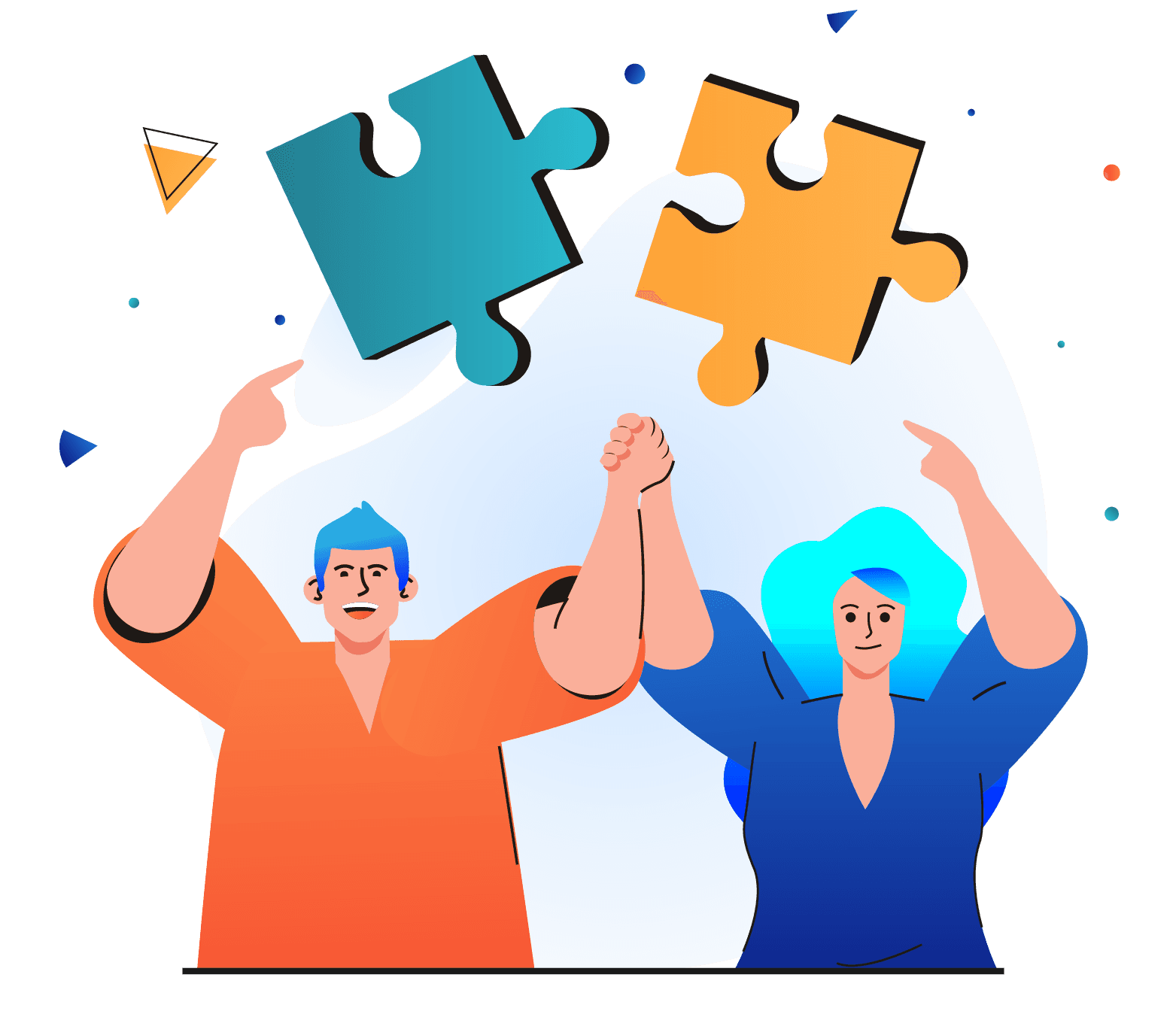 Team collaboration illustration